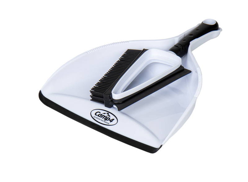 Silikónová súprava ručnej kefy a lopatky na prach - biela / čierna</p>