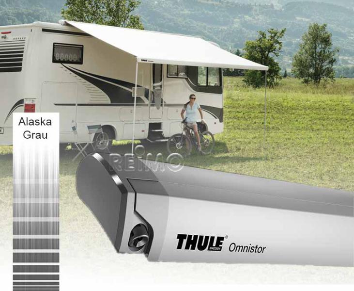 Strešná markíza Omnistor 9200, šírka: 550 cm, farba: aljašská sivá
