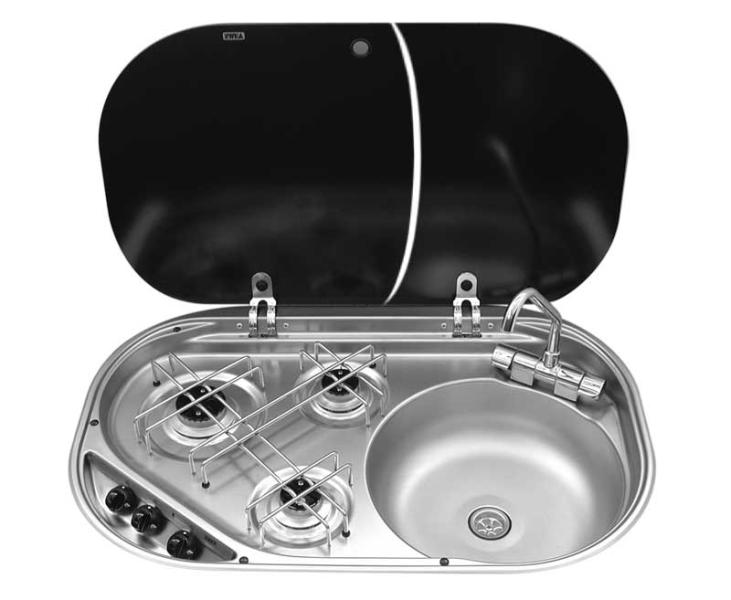 Kombinovaný sporák so skleneným krytom