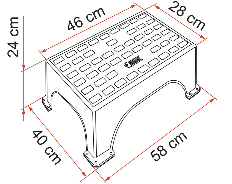 Plastový prístupový schodík Step Magnum</p>