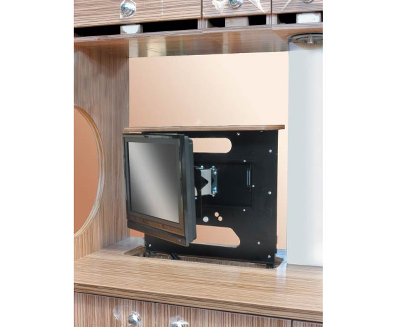 Držiak TV na zapustenú inštaláciu, diaľkové ovládanie