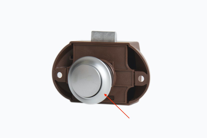 Rozeta chróm/matná pre nábytkový zámok Push Lock 53269