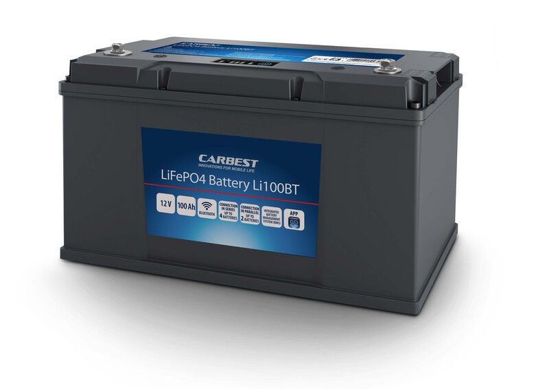 Lítiová batéria Carbest Lifepo4 Li100BT s Bluetooth – 100 Ah