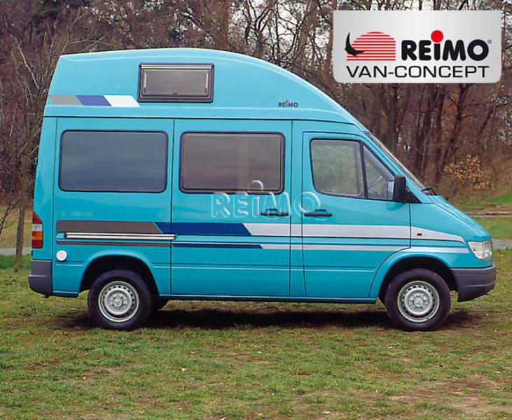 Mercedes Sprinter s vysokou strechou Ergoline pre VW LT s krátkym rázvorom, biely, od roku 1997