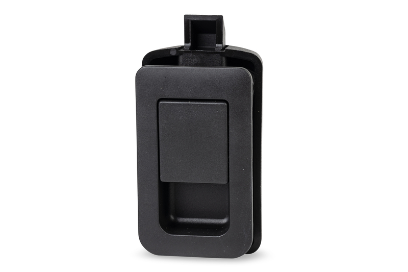 Zámka s západkou 36 x 59 mm pre dvere s hrúbkou 12 – 18 mm – matná čierna