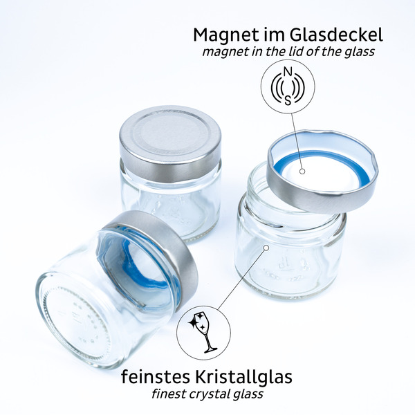 Magnetická nádobka BLACK &amp; CLASSY - 125 ml</p>