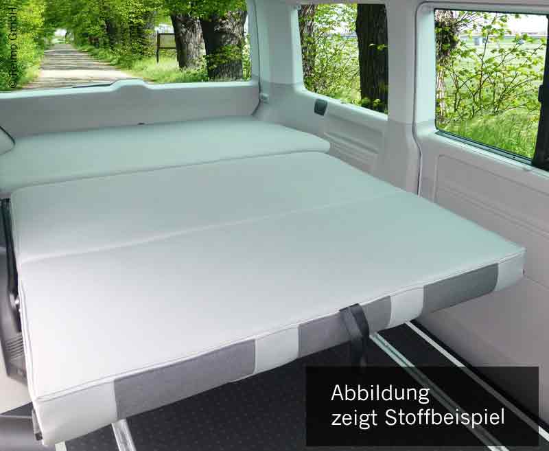 Spacie sedadlo VW T6/5 Weekender V3000 veľkosť 17, 3-miestne, klasická šedá, výmenník tepla