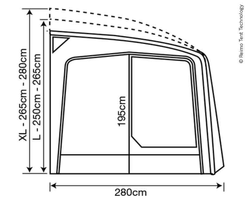 Predsadenie k karavanu Eclipse Pro 380 XL