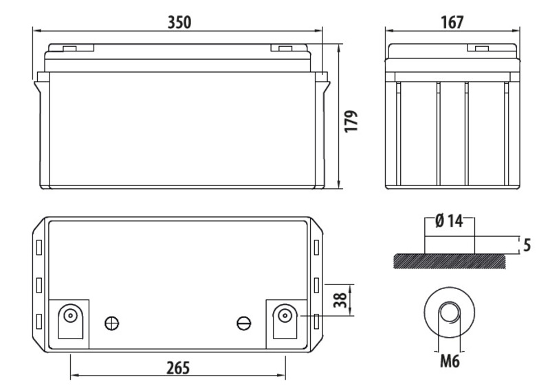 Batéria Carbest Deep-Cycle AGM-Power Line 80Ah</p>