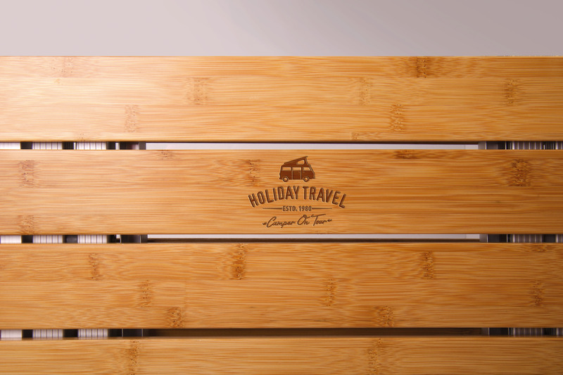 HOLIDAY TRAVEL Skladací stôl z bambusu - 50x50x60 cm</p>