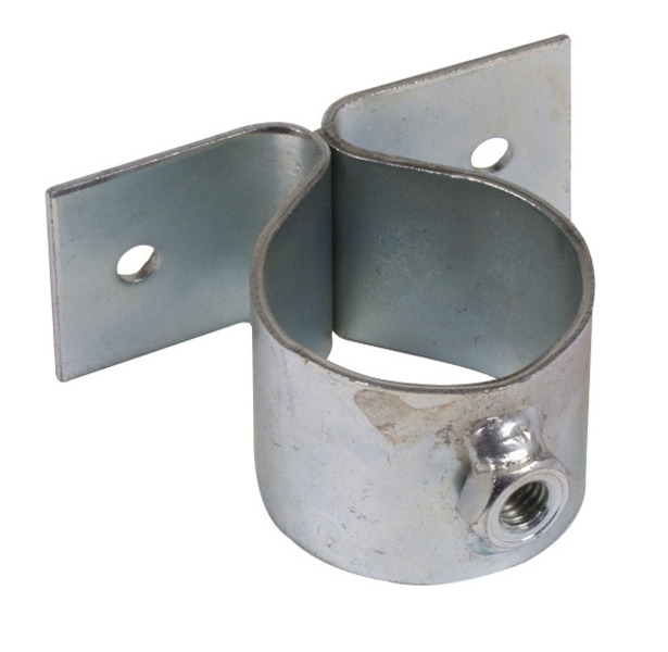 Clamp for swivel table with centrally welded nut