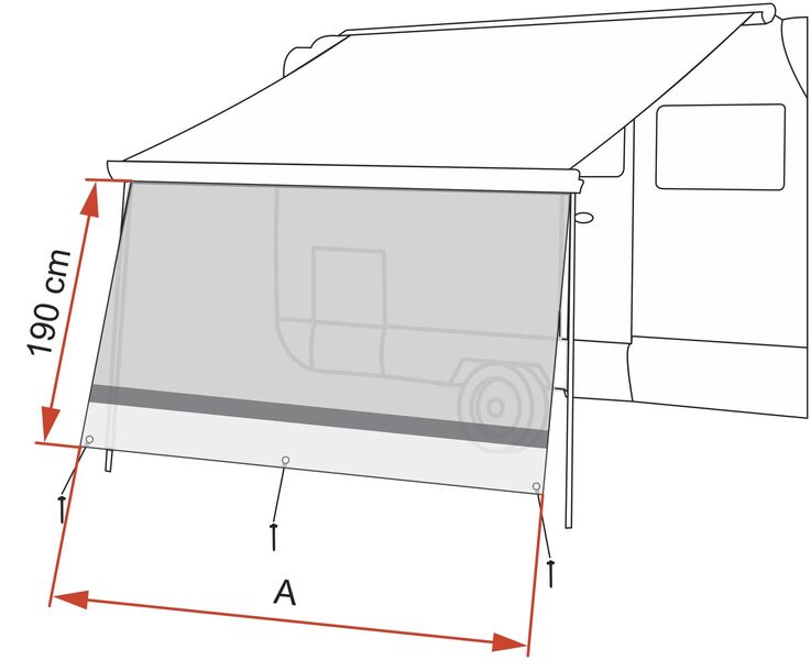 Predná stena Sunview F35, F65 ,F80, Caravan Store/XL - 400 cm</p>