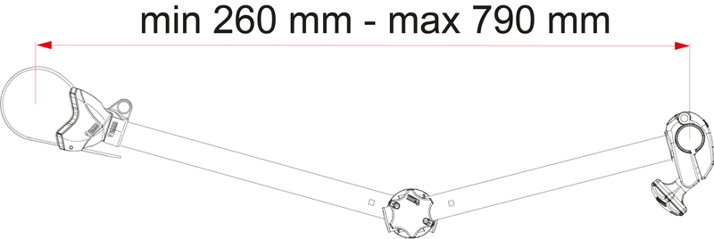 Držiak na bicykel FIAMMA Bike-Block Pro S D3 s kĺbom, strieborný</p>