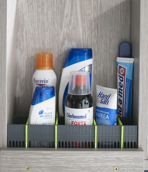 Zásuvkové lišty Purvario 8-pack - limetková/antracitová</p>