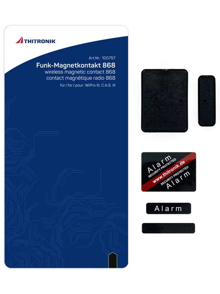 Bezdrôtový magnetický kontakt 868 MHz – čierny