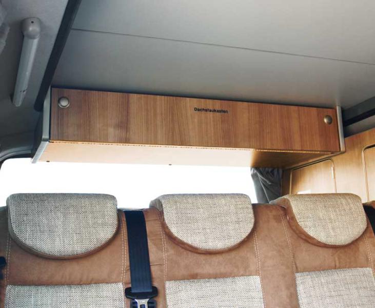 Stropná skrinka pre strešnú spálňu EasyFit – VW T6 a T5 TravelStyle – dub Catania