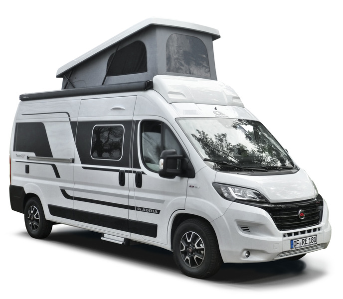Strešná posteľ Maxivan Ducato – biela, plachta Standard – svetlošedá, vrátane popruhu