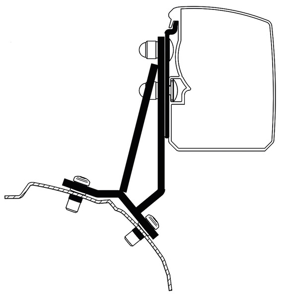 Markíza Thule 3200, adaptér Ford Transit/Tourneo Custom Fixed LHD