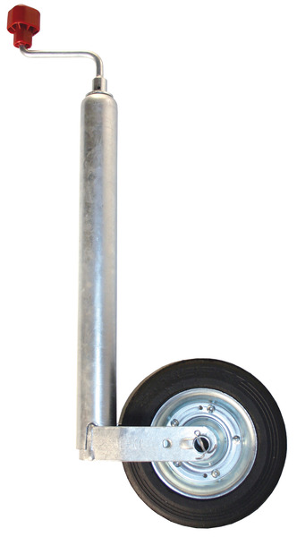 Podporné koleso 200x50 mm, D 48 mm, plná guma s plechovým ráfikom