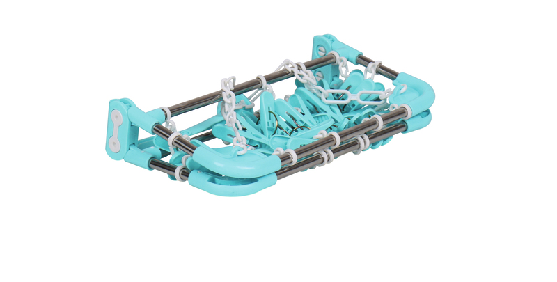 WĂ¤¤schetrockner Lars 22 svorky, svetlomodrá, 33x29cm