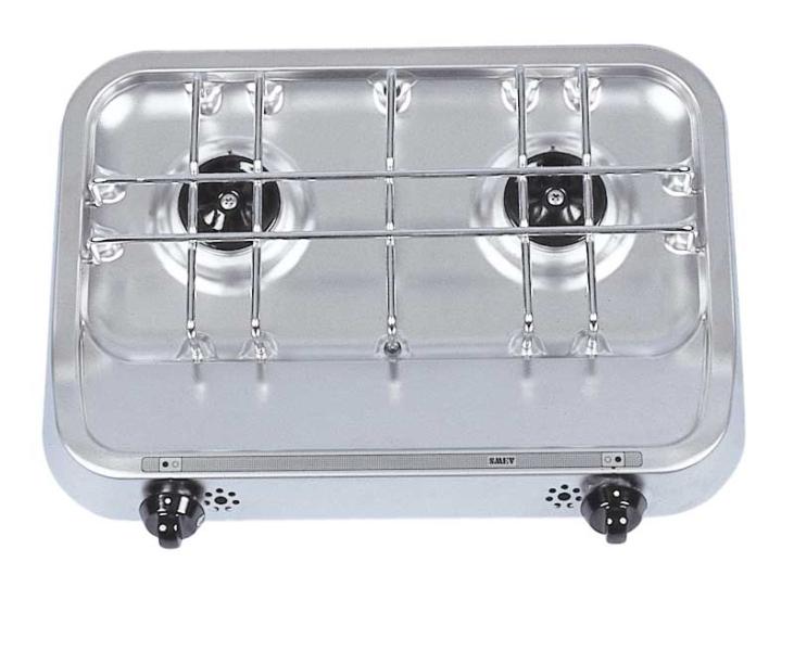 Vstavaná varná doska 38x28 s 2 horákmi a piezoelektrickým ovládaním