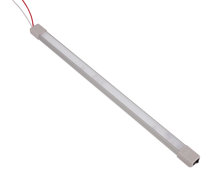 LED 12V aluminium line light with on/off switch, length: 468mm, 36 LEDs