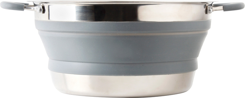 Skladací hrniec Volcano - 2,6 l - sivý</p>
