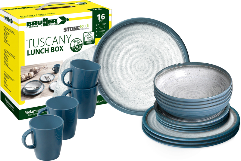 Sada melamínového riadu Tuscany – 16-dielna – pre 4 osoby