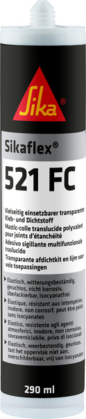 Sikaflex-521FC – priehľadný lepidlo a tesniaci prostriedok