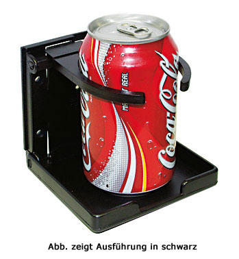 Držiak na plechovky Carbest Ben s nastaviteľným uchytením, sivý