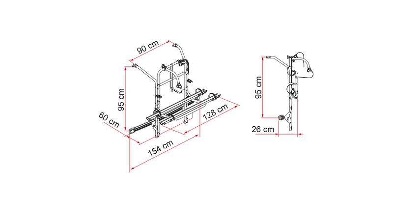 Prepravný bicykel Mercedes triedy V + Vito od roku 2014 - Premium</p>