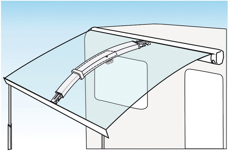 Rafter Pro - Upínacia tyč ohnutá teleskopická</p>