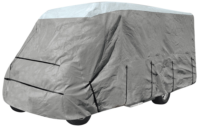 Motorhome protective cover L550cm B240 cm H270 cm, grey, TYVEK