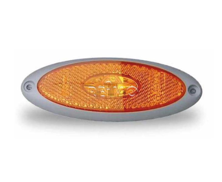 Konštrukcia bočného LED svietidla, sivé, 12 V