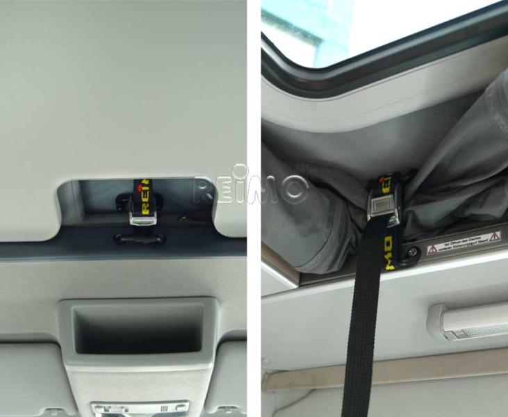 Superplochá strešná postel pre VW T5 / T6 / T6.1 Transporter LR – zdvihnutá v zadnej časti