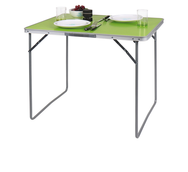 Kempingový stôl Jesper – 80 × 69 × 60 cm – tmavošedý