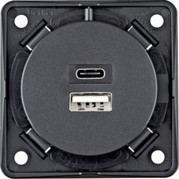 BERKER USB-Ladesteckdose A-C 12V