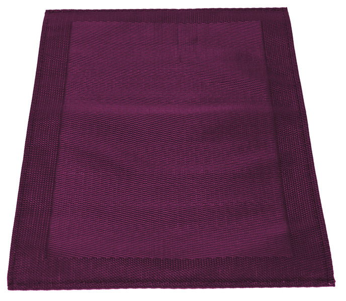 PVC podložka pod tanier 30 x 45 cm – sada 2 kusov – čierna