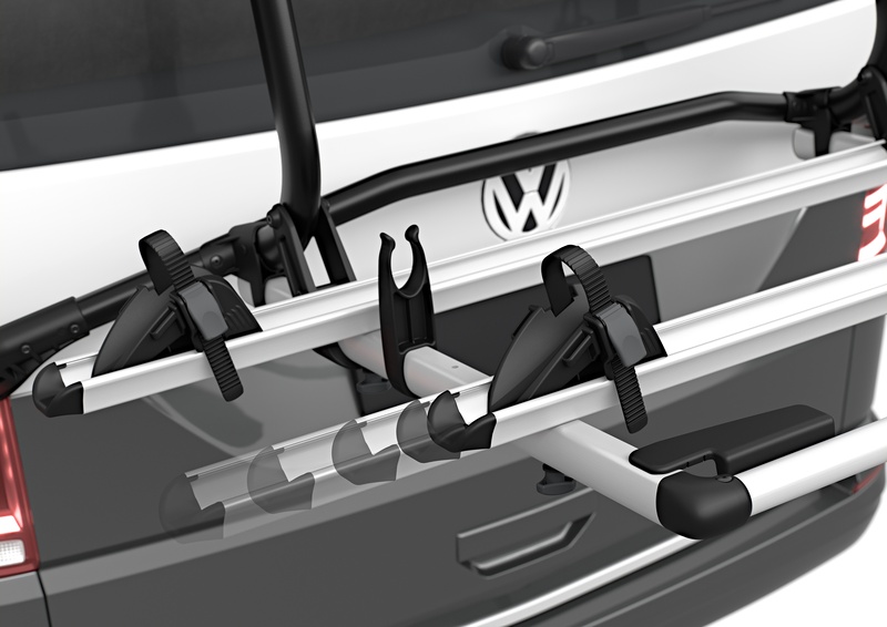 Nosič bicyklov Thule WanderWay pre zadné dvere vozidla VW T6, čierny