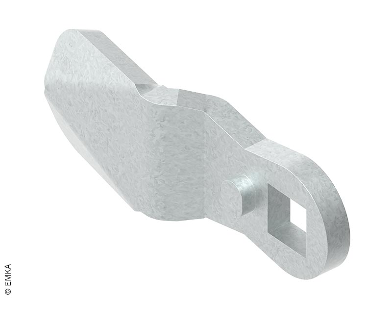 Jazýček pre bezpečnostný zámok dverí, výška: 13 mm, dĺžka: 45 mm