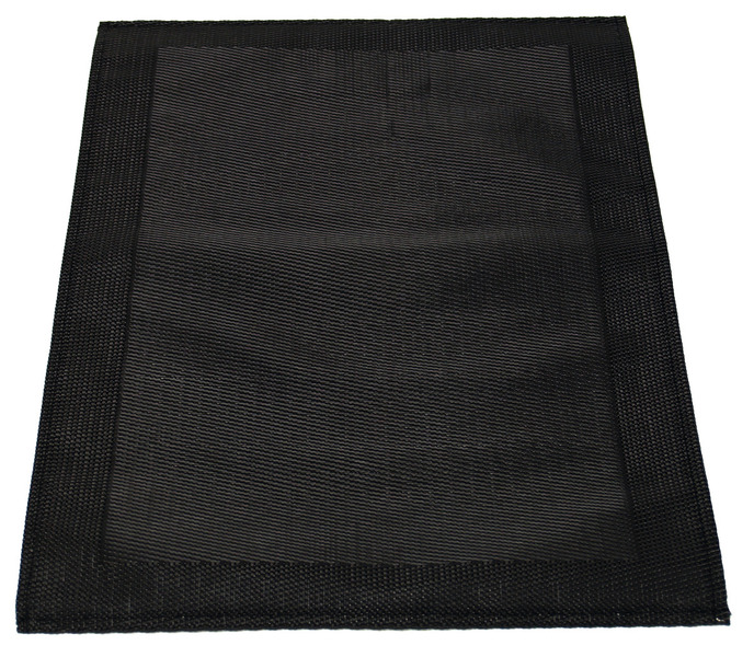 PVC podložka pod tanier 30 x 45 cm – sada 2 kusov – čierna