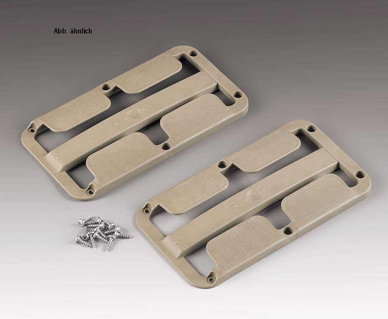 Sada 2 držiakov na poháre so stopkou, svetlosivá, na 2 poháre do 86 mm