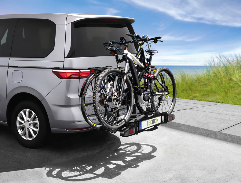 Nosič bicyklov TECDC1+ s LED zadnými svetlami – pre 2 bicykle