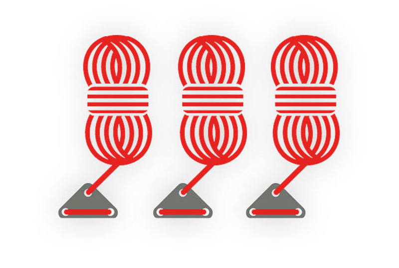 Chlapská linka BENT červená