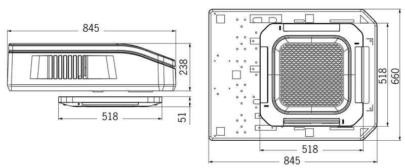 12 V strešná klimatizácia E-MOTION – čierna