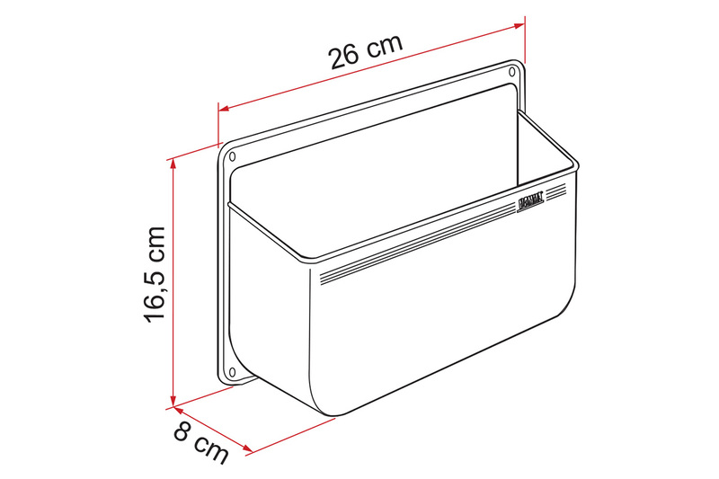 Vrecková polica L - biela</p>