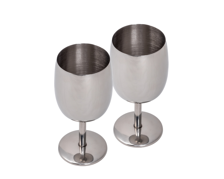 Camp4 Stainless Steel Wine Goblet - Set of 2