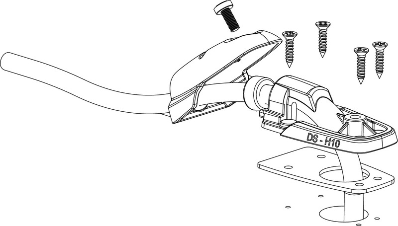 Strešný kanál Scanstrut plastový 6-10 mm - horizontálny - svetlosivý</p>