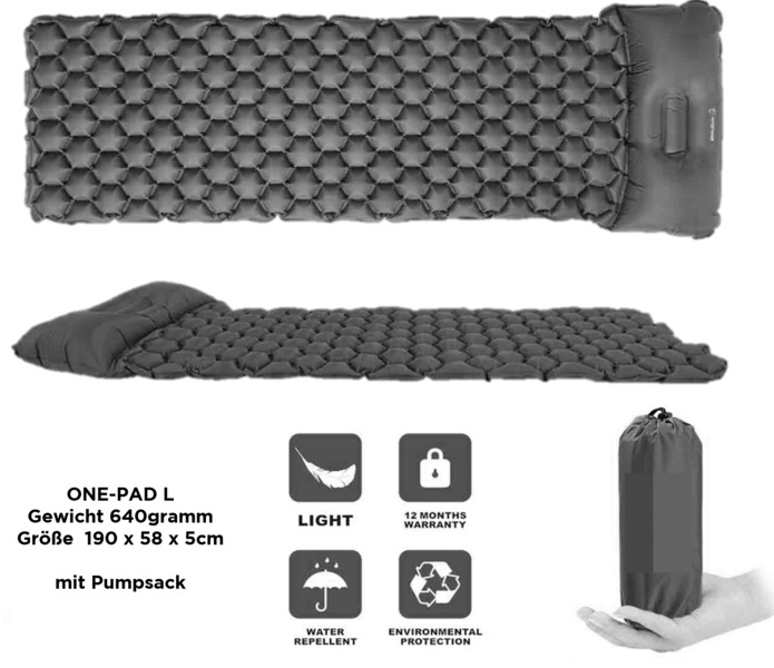 Nafukovacia matrac One-Pad L