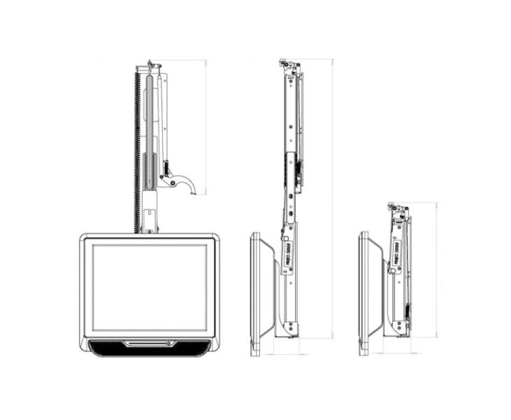 Manuálna zásuvka TFT, vertikálne zhora nadol